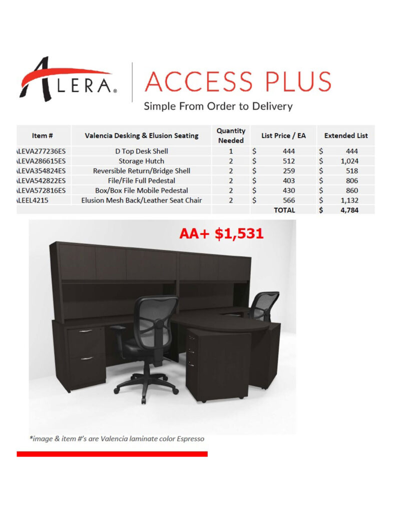 Alera Access Plus